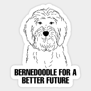 Funny Bernedoodle Sticker